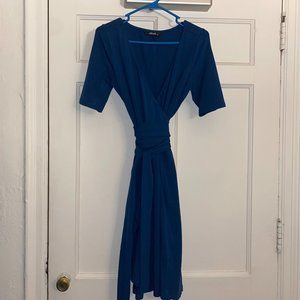 Cotton Jersey Knit Wrap Dress
